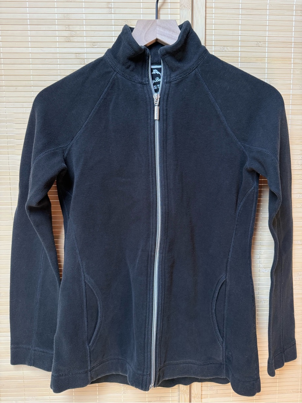 Tommy Bahama New Aruba Full Zip Sweatshirt in Black